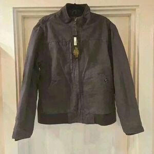 NWT Dri Duck "Force Bomber" Power Move Cotton Canvas Mens Jacket Charcoal Medium